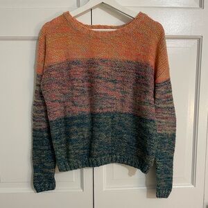 Luxe Colorful Crew Neck Sweater